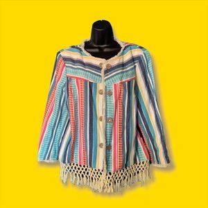 Striped Shell Jacket by Multiples